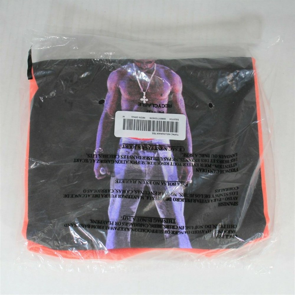 Supreme Tupac Hologram SS20 T-Shirt NEW K209 - Picture 1 of 4